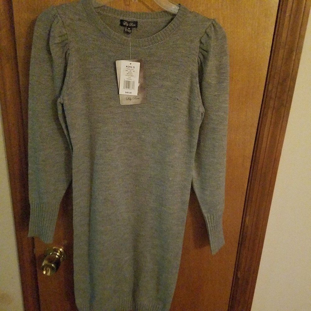 Long sleeve sweater dress